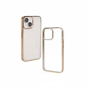Clear Gold Magnetic Cell Phone Case iPhone 15 Pro (6.1 inch) + Screen Protector